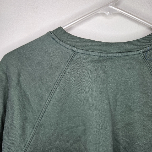 Old Navy Drop Shoulder Crew Neck Green Sweatshirt Sz M - Picture 6 of 7